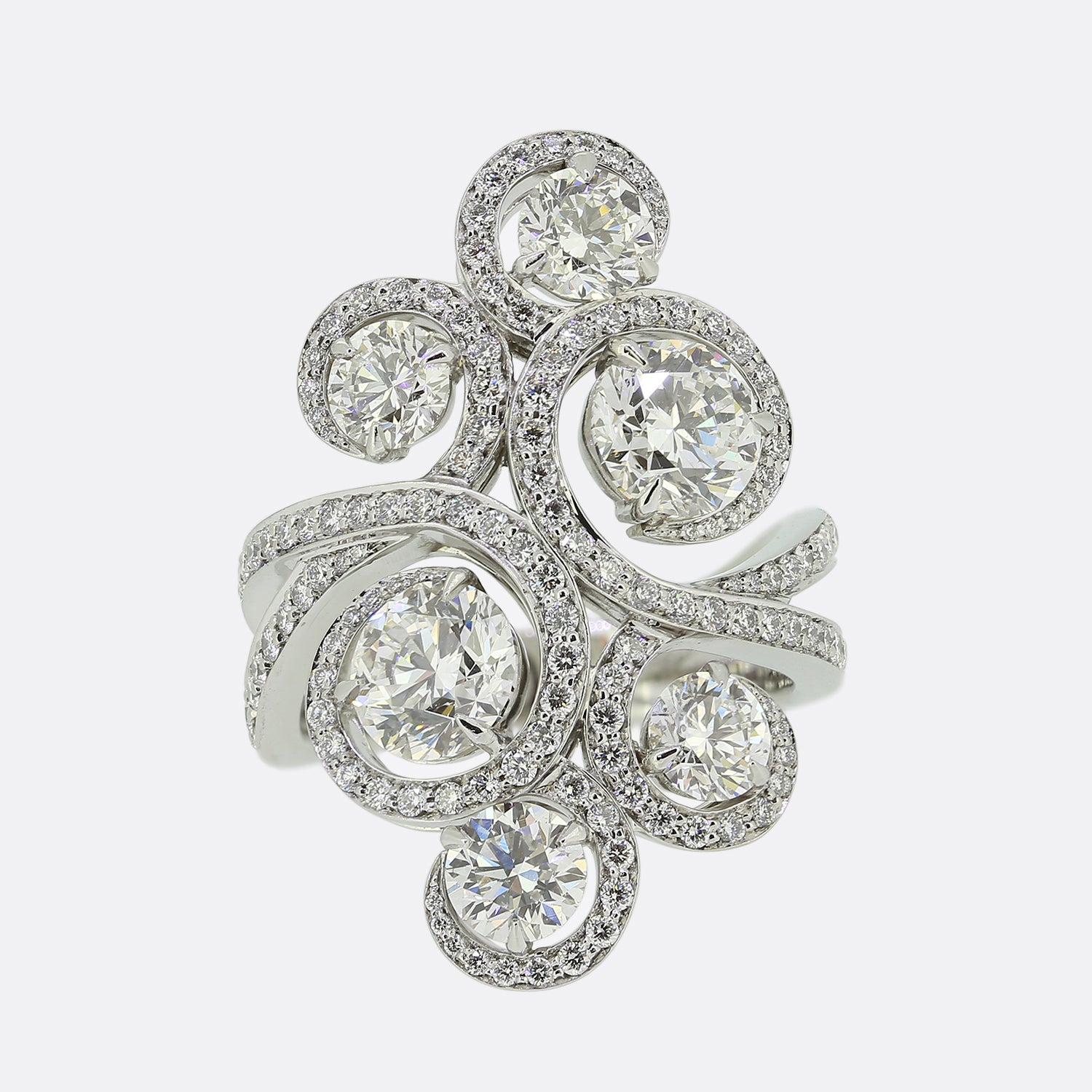 Boodles waterfall ring second on sale hand