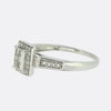 0.38 Carat Diamond Rectangular Faced Ring