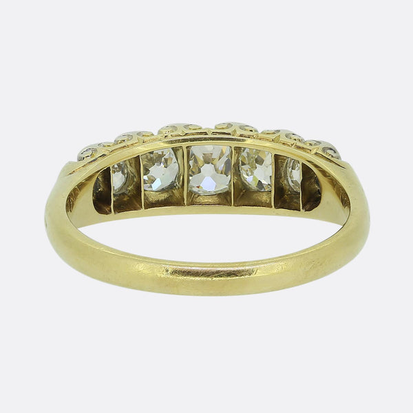 Edwardian Seven-Stone Diamond Ring