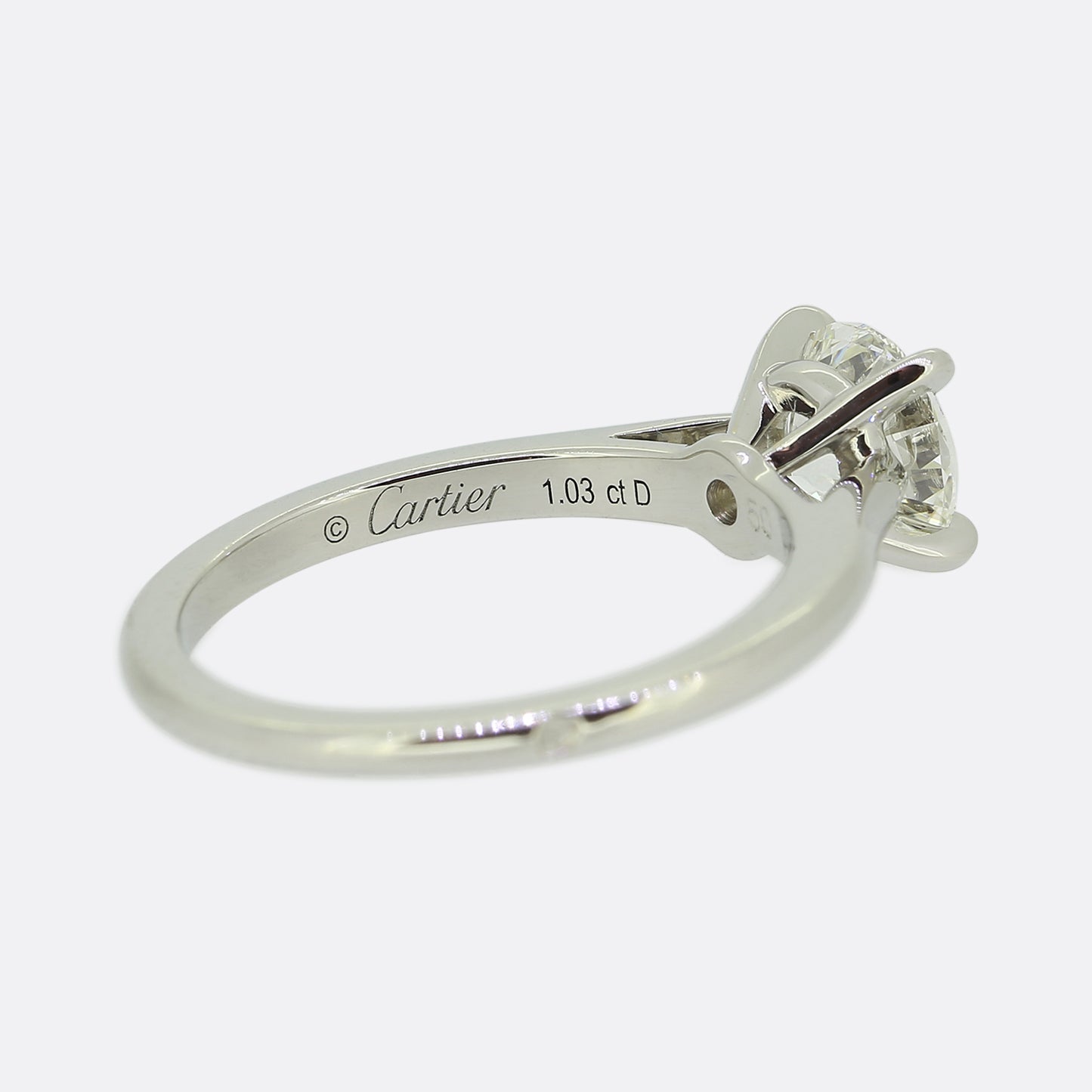 Cartier 1.03 Carat Diamond Solitaire Ring