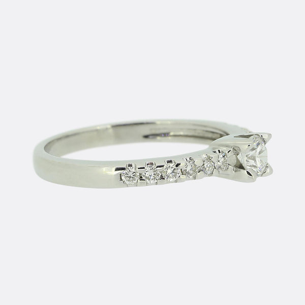 0.25 Carat Diamond Solitaire Engagement Ring