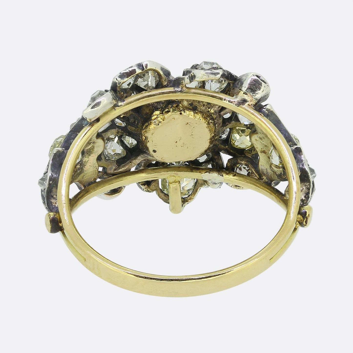 Antique Style Diamond Cluster Ring