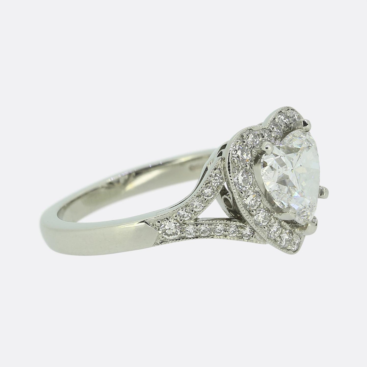 1.54 Carat Heart Shape Diamond Ring