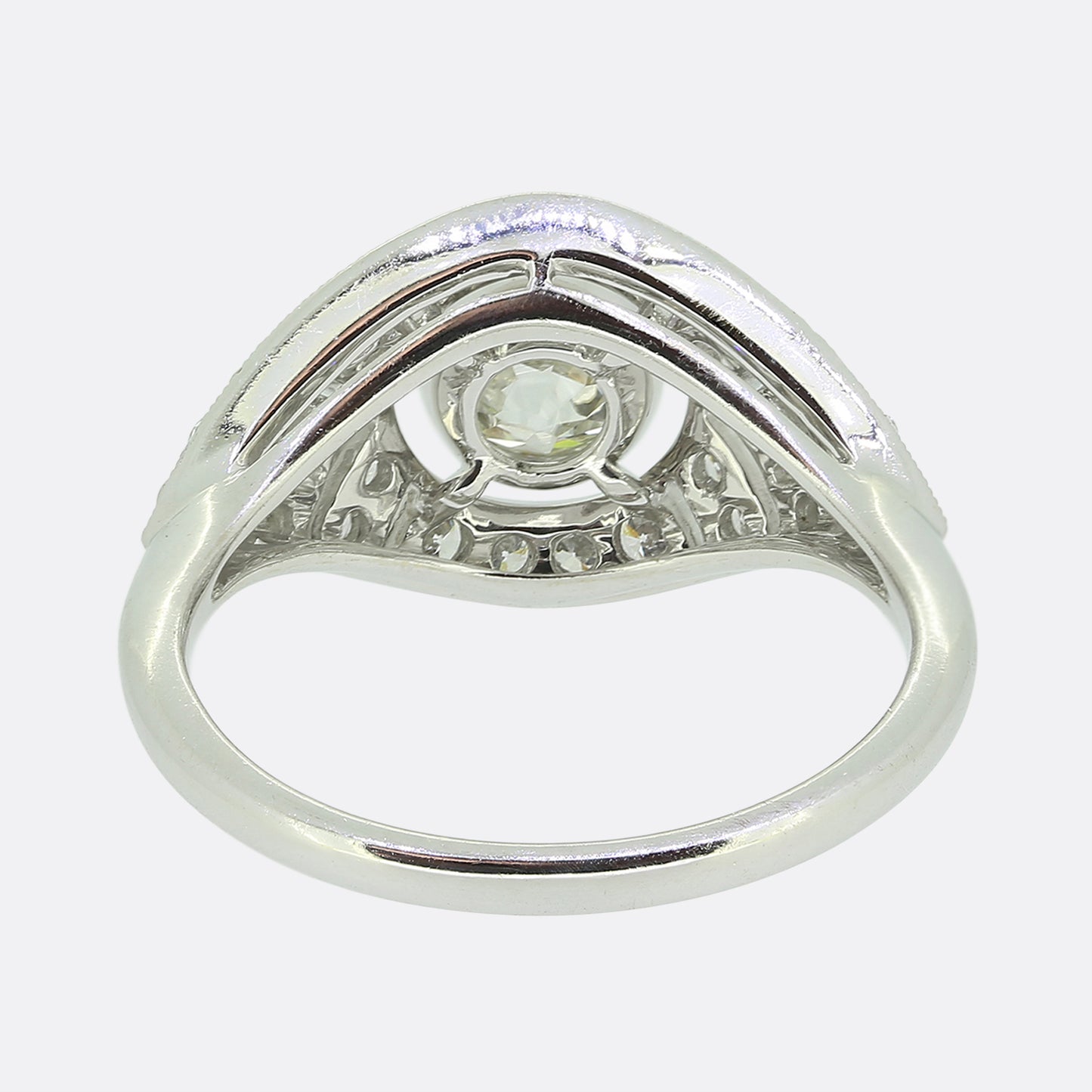 Art Deco Style Diamond Filigree Ring