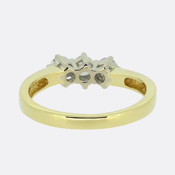 0.33 Carat Diamond Three-Stone Ring