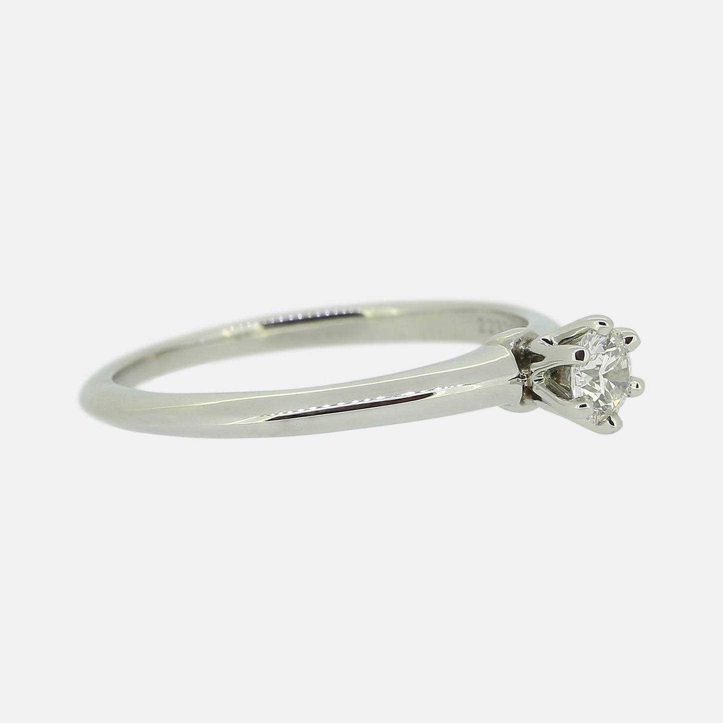 Tiffany & Co. 0.23 Carat Diamond Engagement Ring