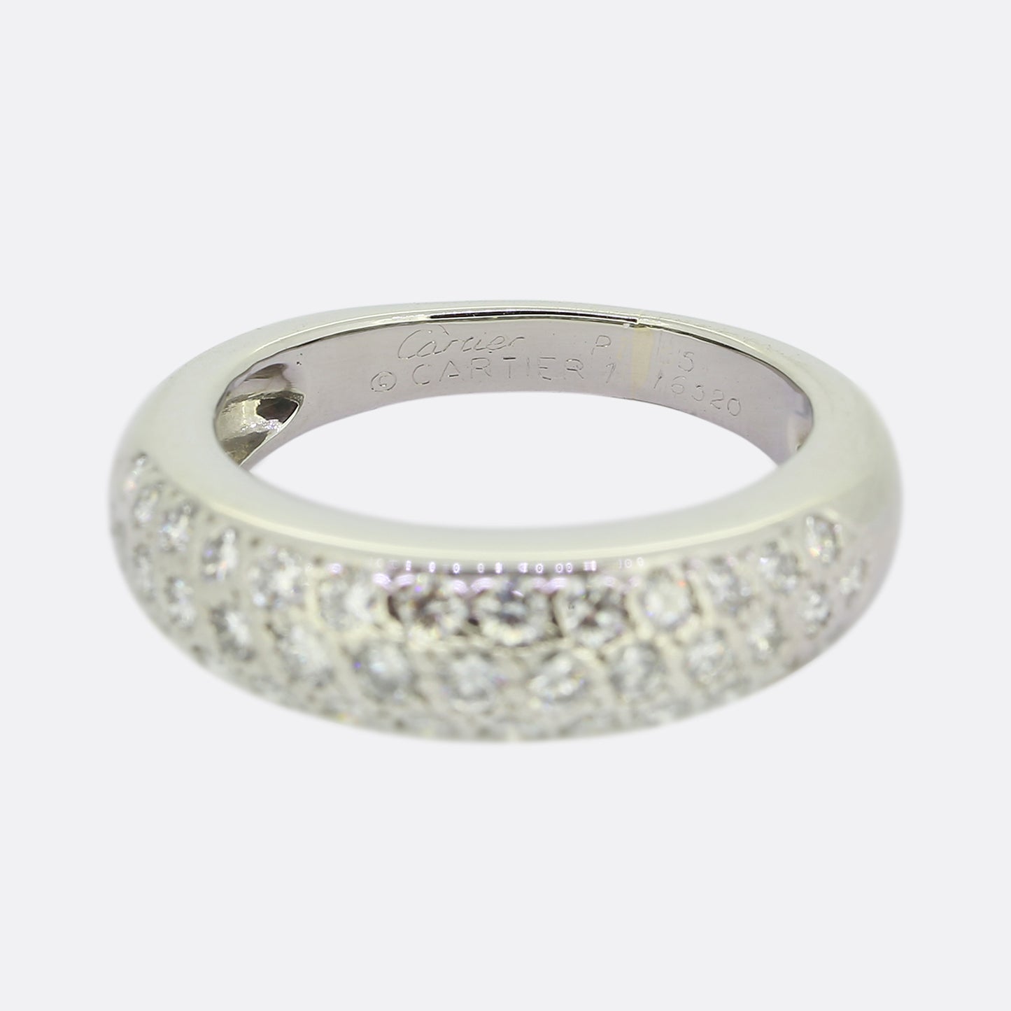 Cartier Pavé Diamond Set Ring