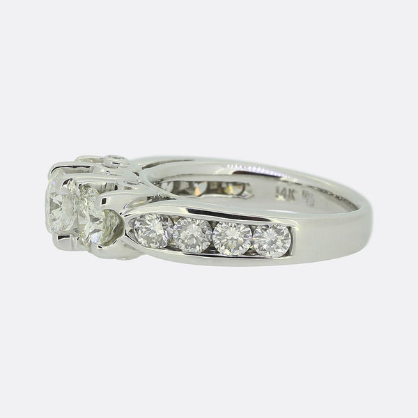 1.90 Carat Diamond Three-Stone Ring