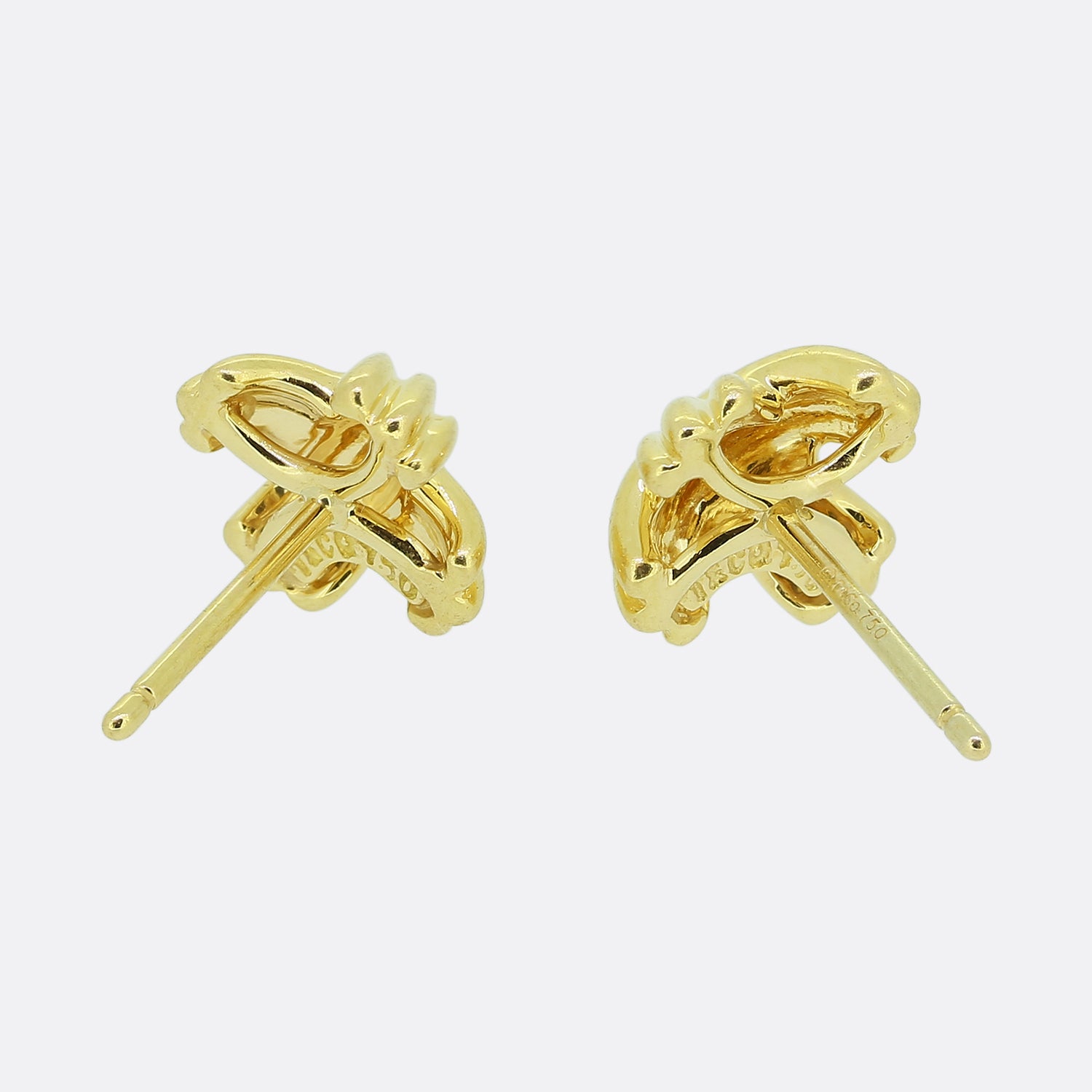 Tiffany & Co. Paloma Picasso Kiss Stud Earrings 18k Yellow Gold Large – The  Jewelry Gallery of Oyster Bay