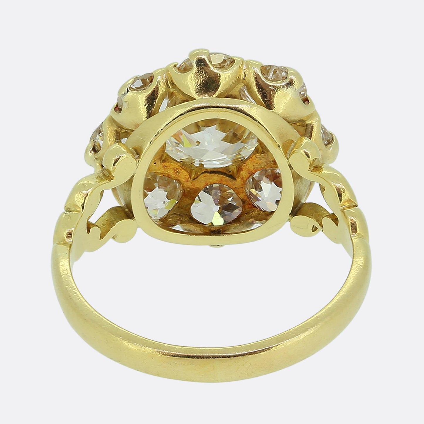 Victorian Old Cut Diamond Cluster Ring