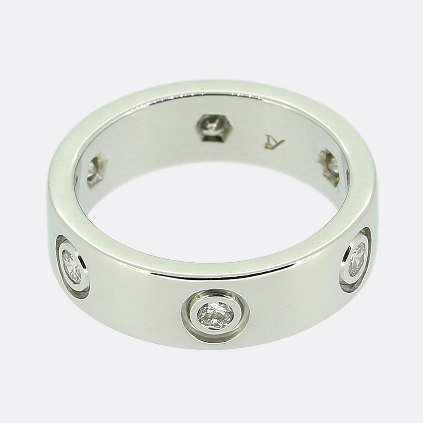 Cartier Six Diamond LOVE Ring Size K 1/2 (51)