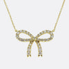 Vintage Diamond Ribbon Necklace