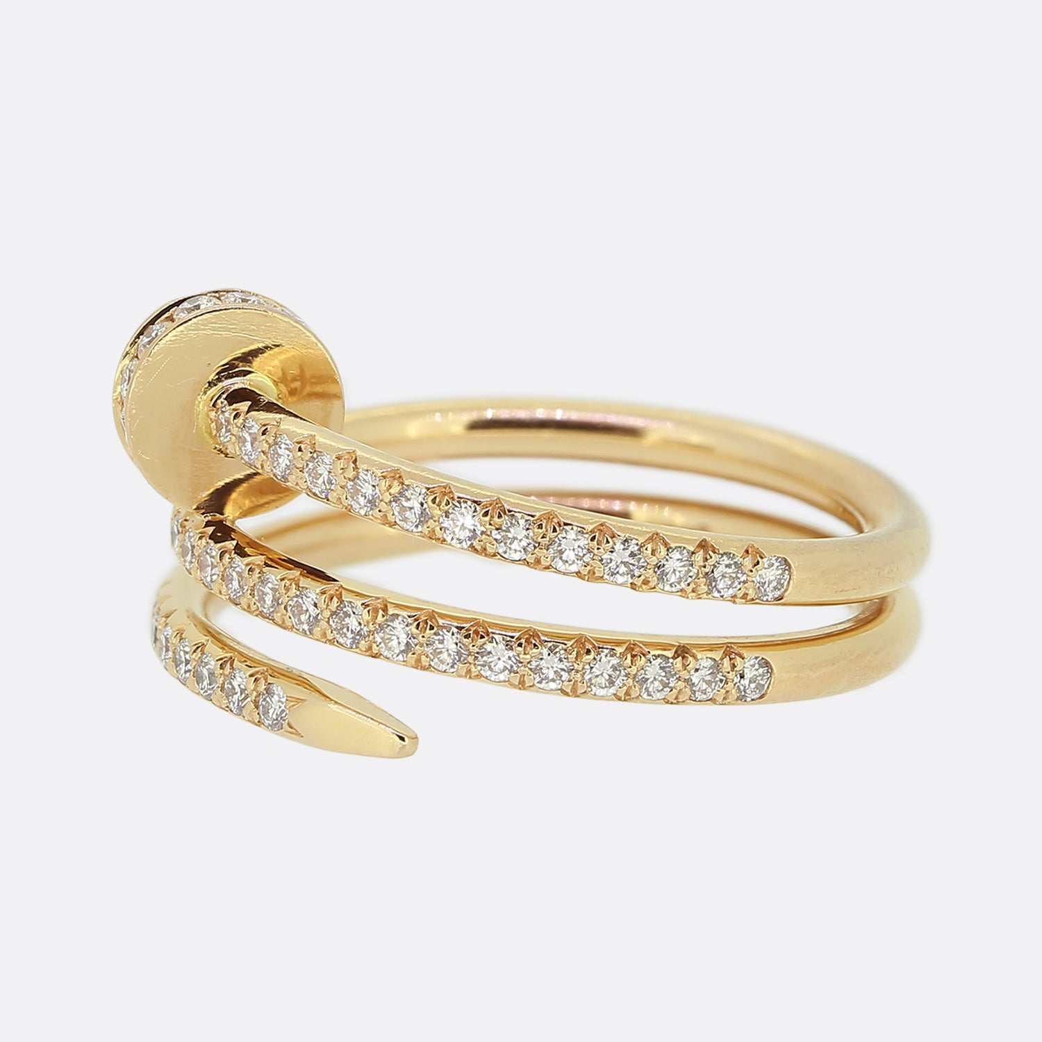 Cartier juste un clou ring full diamond hot sale