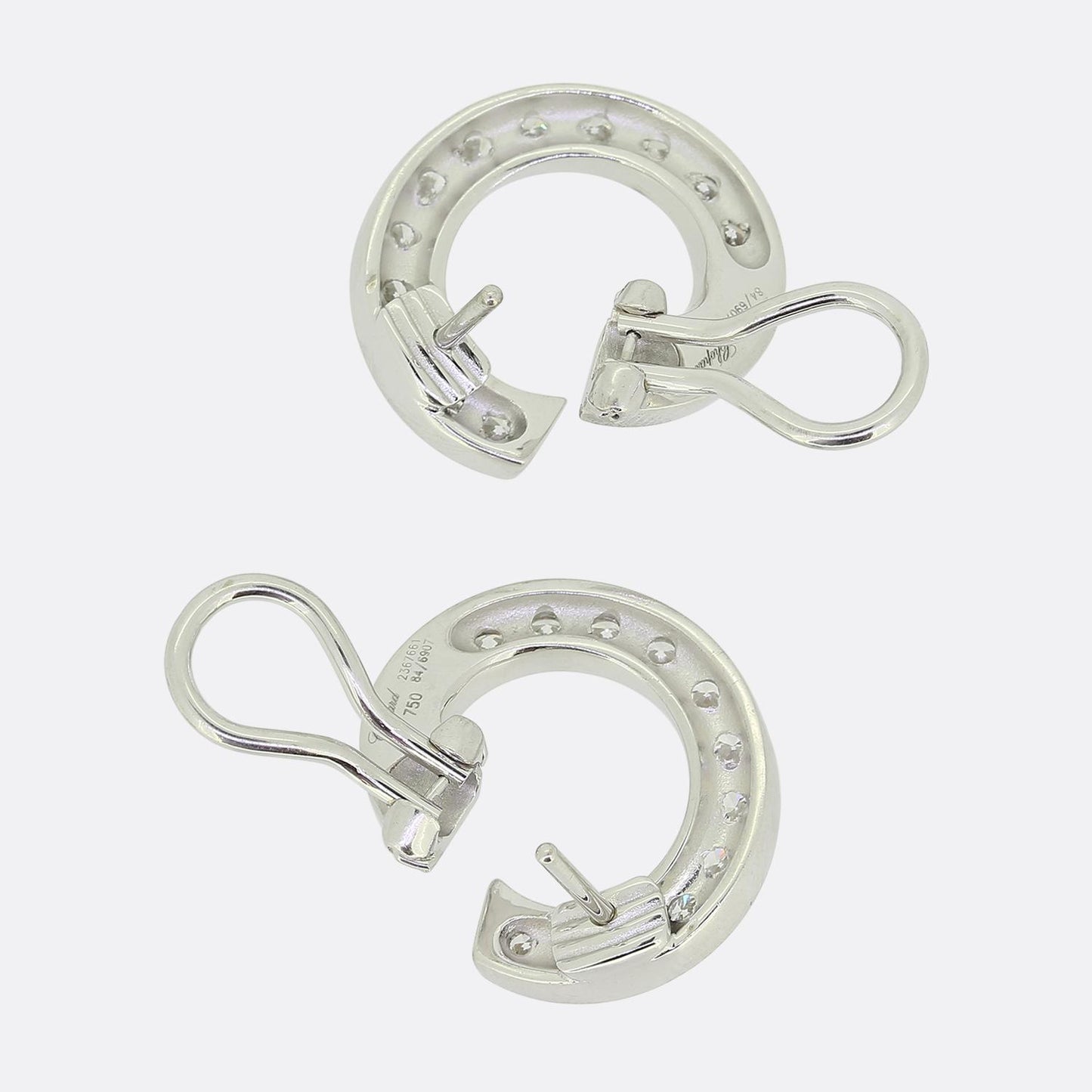 Chopard Diamond Hoop Earrings