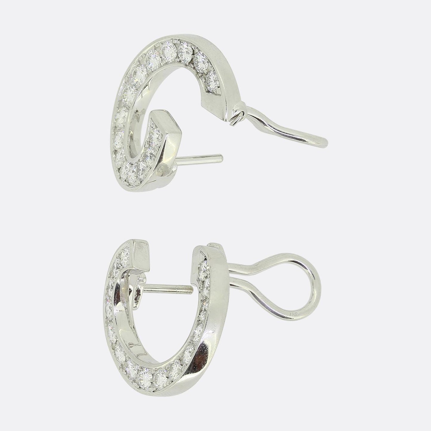 Chopard Diamond Hoop Earrings