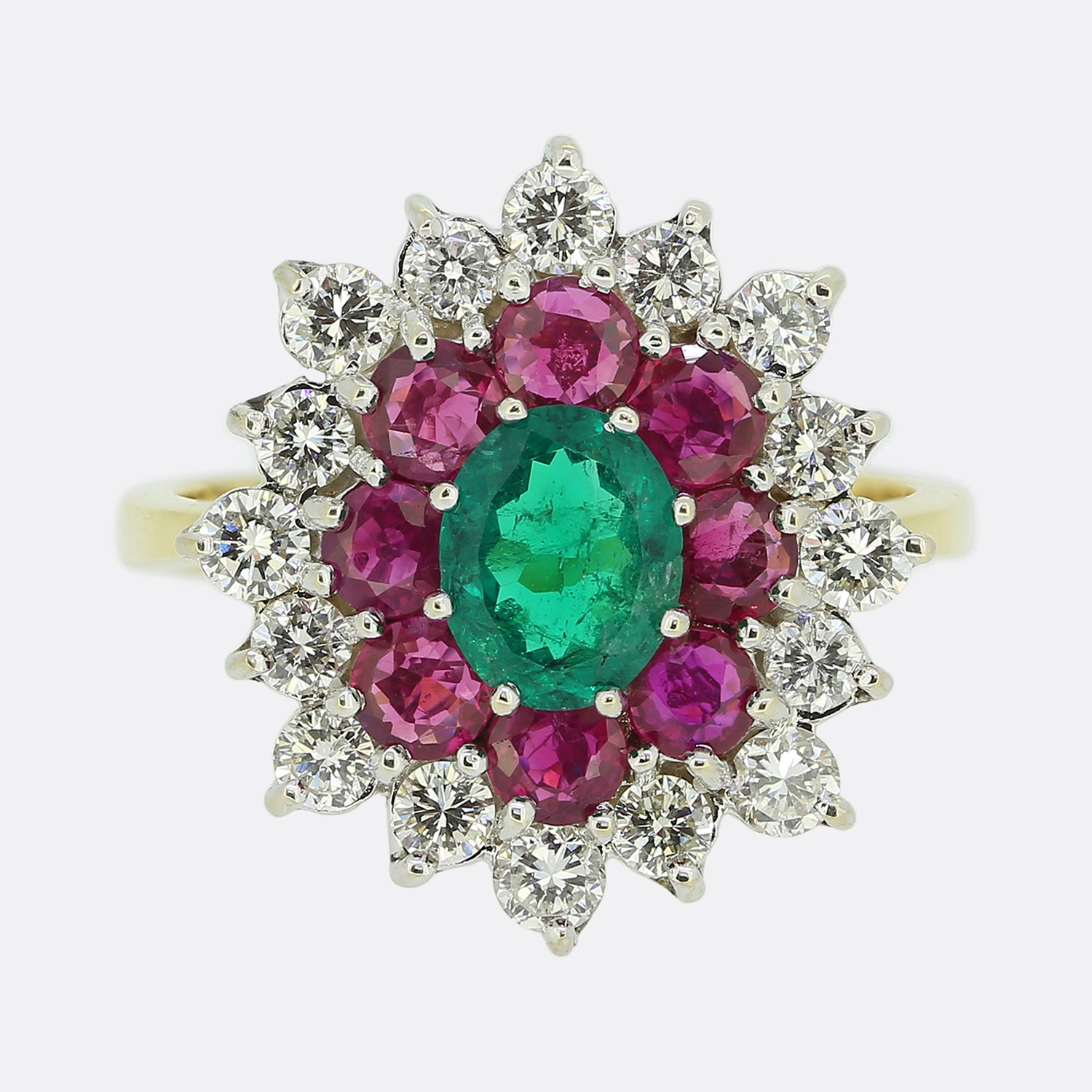 Ruby sales emerald diamond