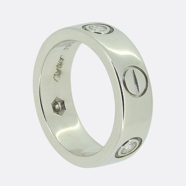 Cartier Three Diamond LOVE Ring Size G 1/2 (46)