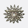 Antique Old Cut Diamond Floral Brooch