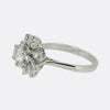 Vintage Transitional and Marquise Cut Diamond Cluster Ring