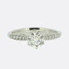 0.79 Carat Diamond Solitaire Engagement Ring