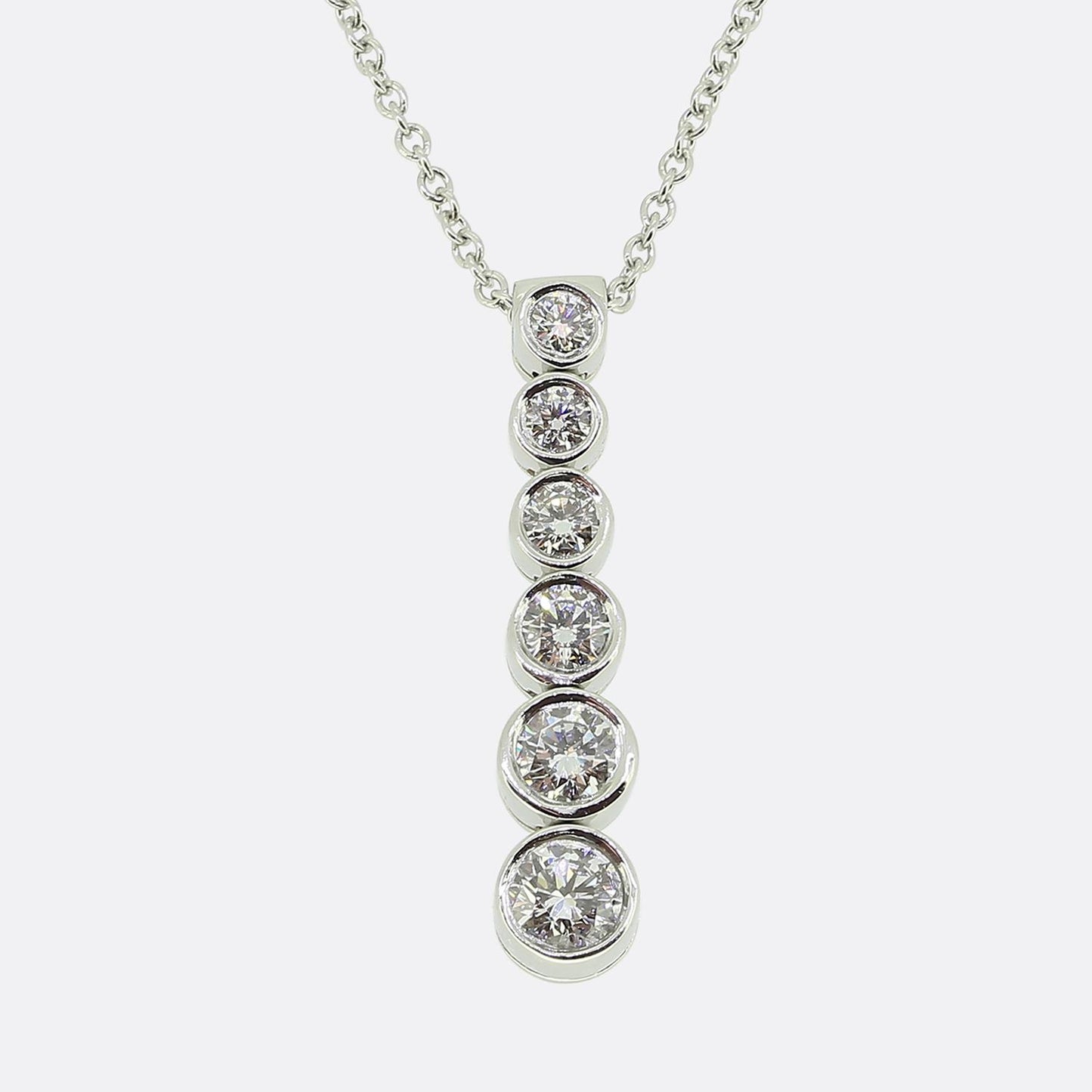 Tiffany & Co. Diamond Jazz Pendant Necklace