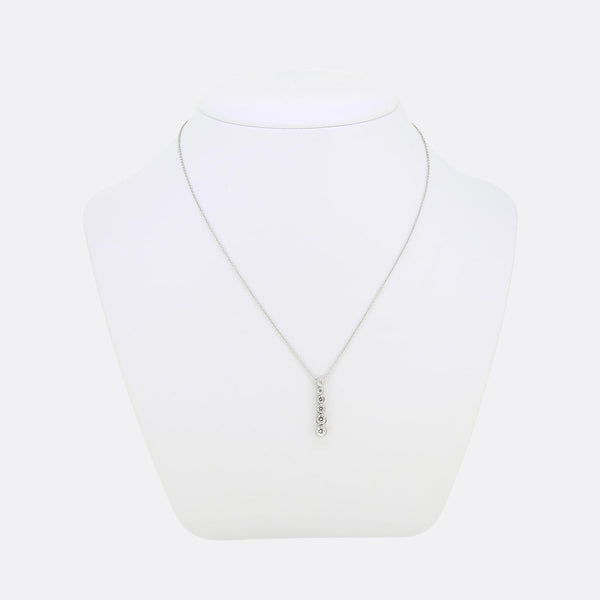 Tiffany & Co. Diamond Jazz Pendant Necklace