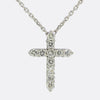 1.10 Carat Diamond Cross Pendant Necklace