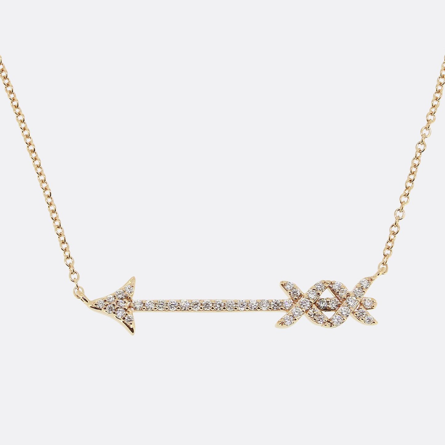 Tiffany & Co. Paloma's Graffiti Diamond Arrow Pendant Necklace