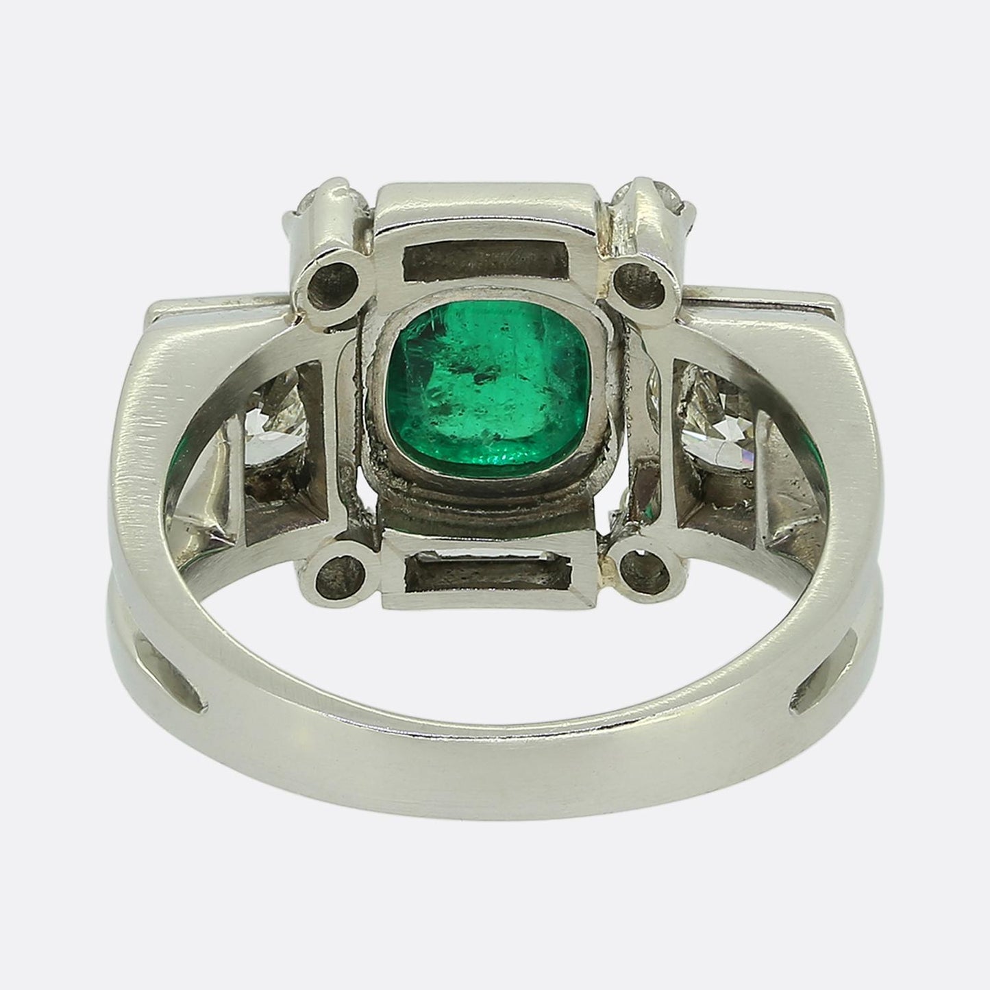 Art Deco Emerald and Diamond Ring