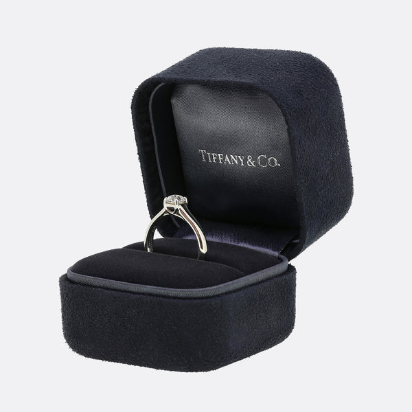 Tiffany & Co. 0.49 Carat Lucida Cut Diamond Solitaire Ring