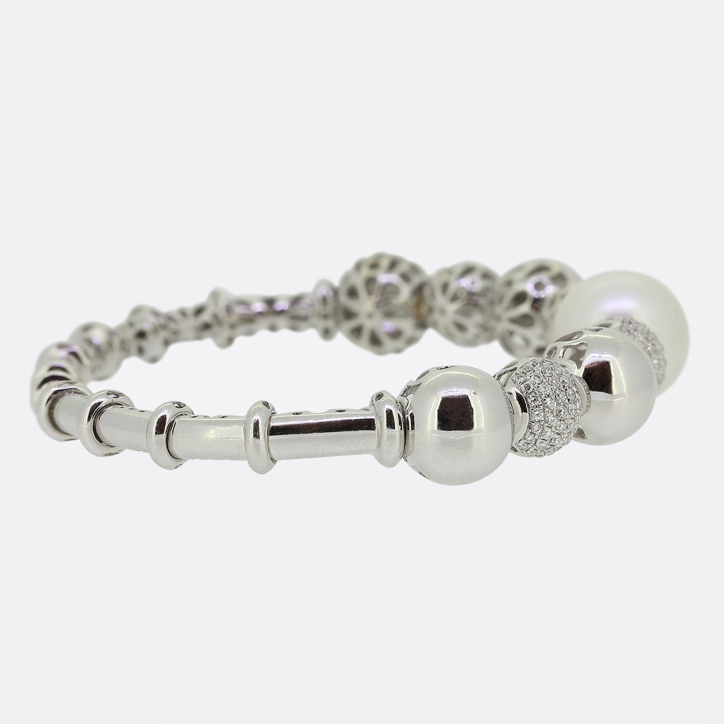 Yoko South Sea Pearl and Diamond Bracelet