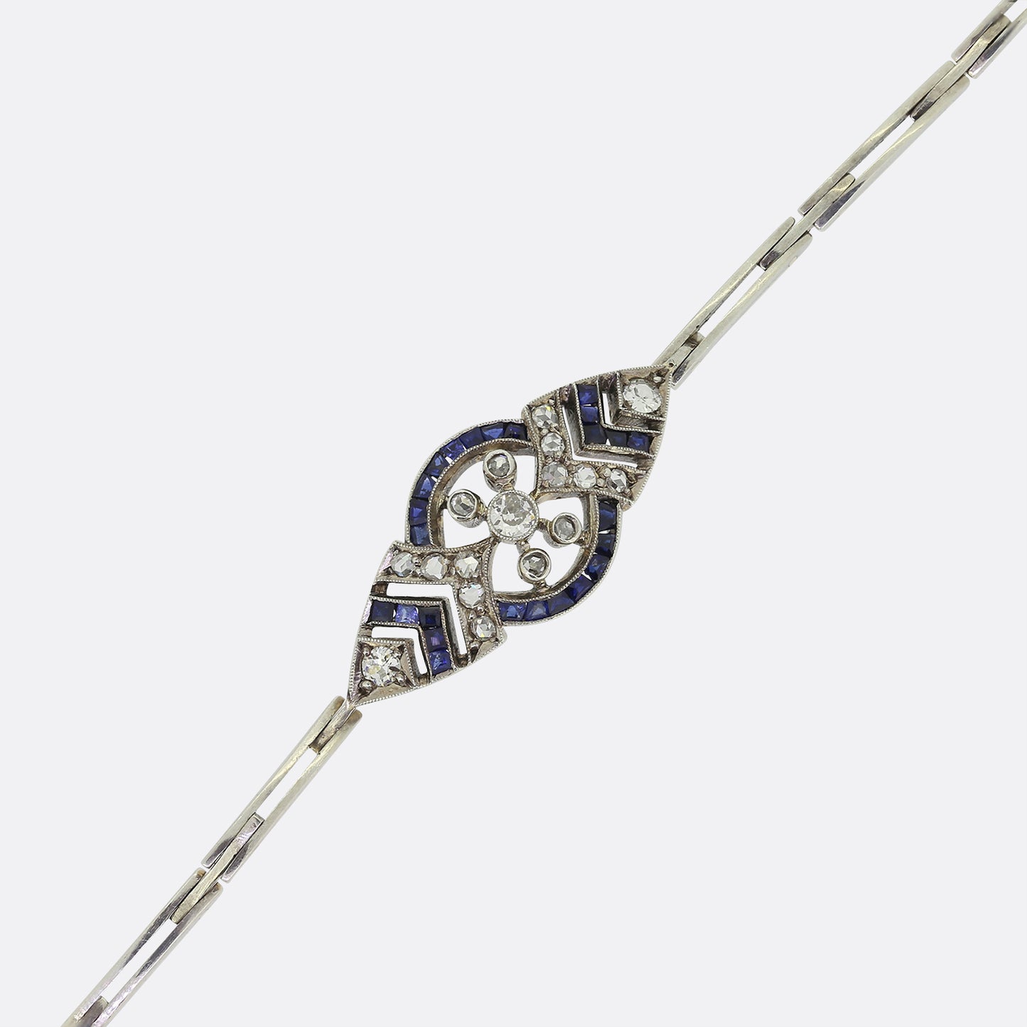 Art Deco Sapphire and Diamond Bracelet