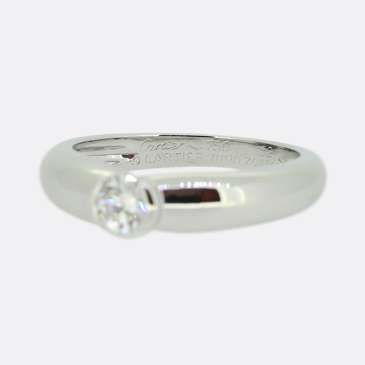 Cartier 0.30 Carat Diamond Solitaire Ring