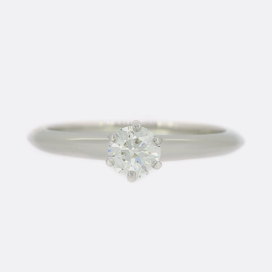 Tiffany & Co. 0.28 Carat Diamond Engagement Ring