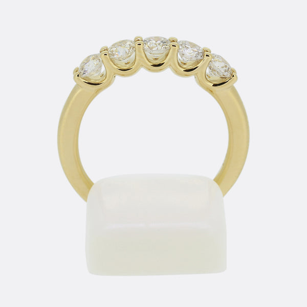 Mappin & Webb 0.78 Carat Diamond Five Stone Ring