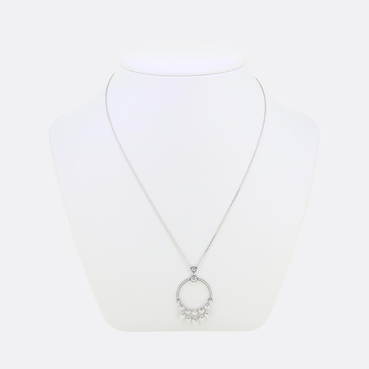 Cartier d'Amour Circular Drop Diamond Necklace