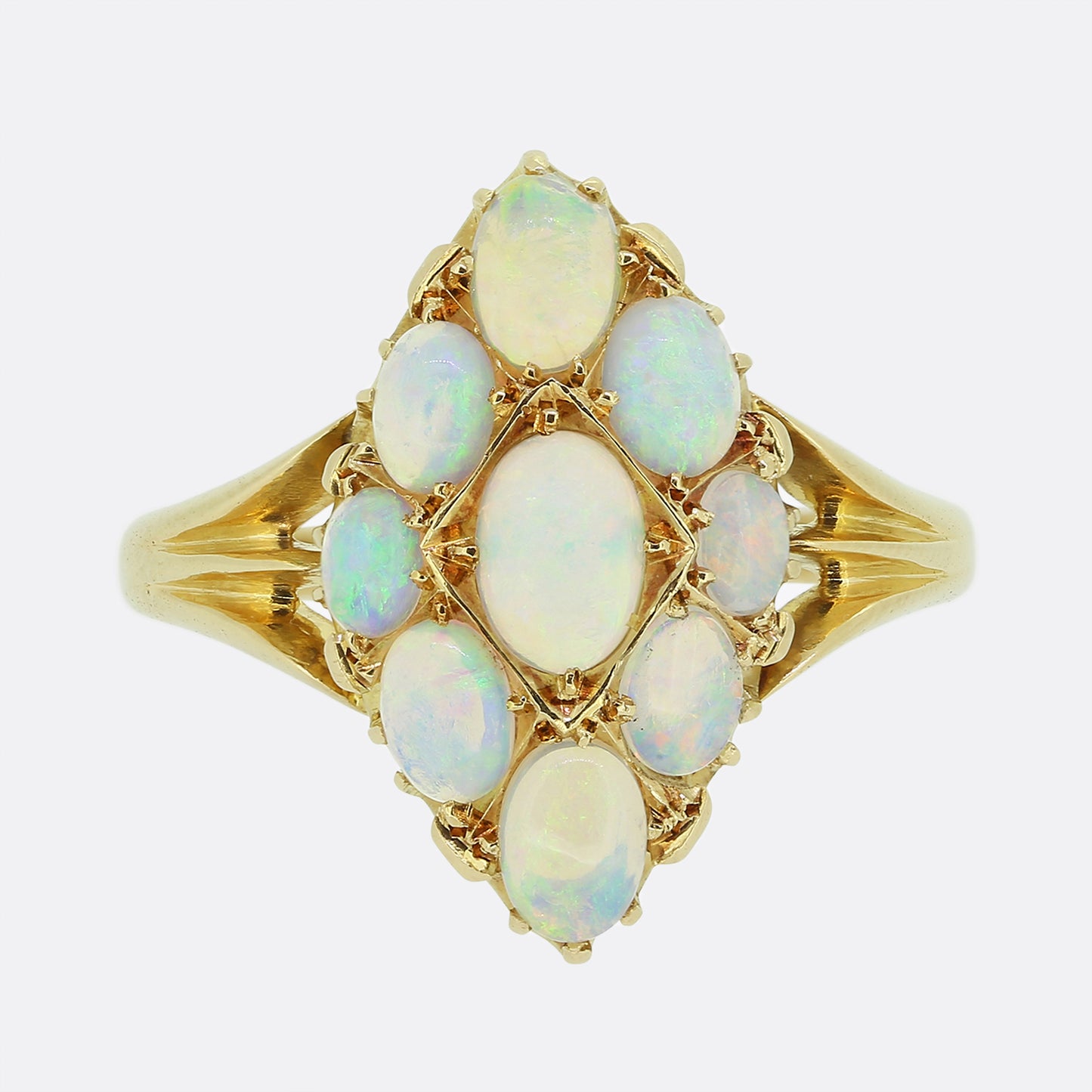 Edwardian Opal Navette Ring