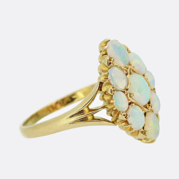 Edwardian Opal Navette Ring