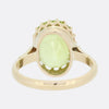 Vintage 8.35 Greenish Yellow Chrysoberyl Solitaire Ring