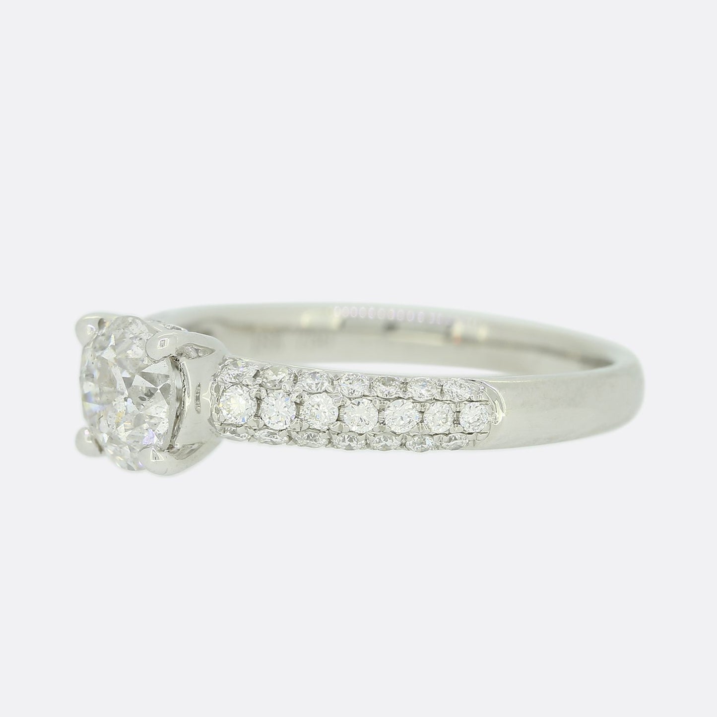 Old Cut 0.74 Carat Diamond Solitaire Engagement Ring